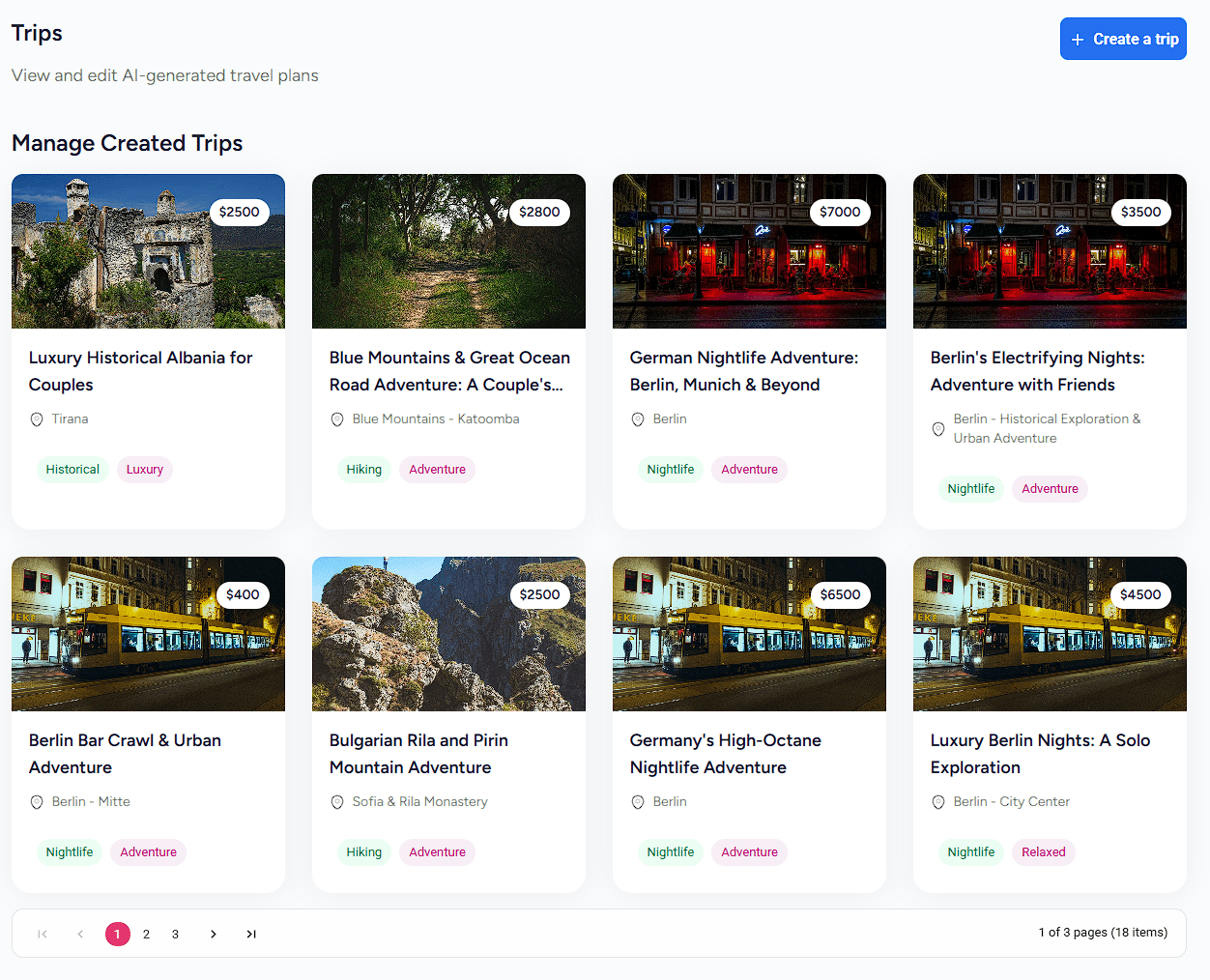 AI Travel Planner - Personalized travel itineraries powered by Gemini AI